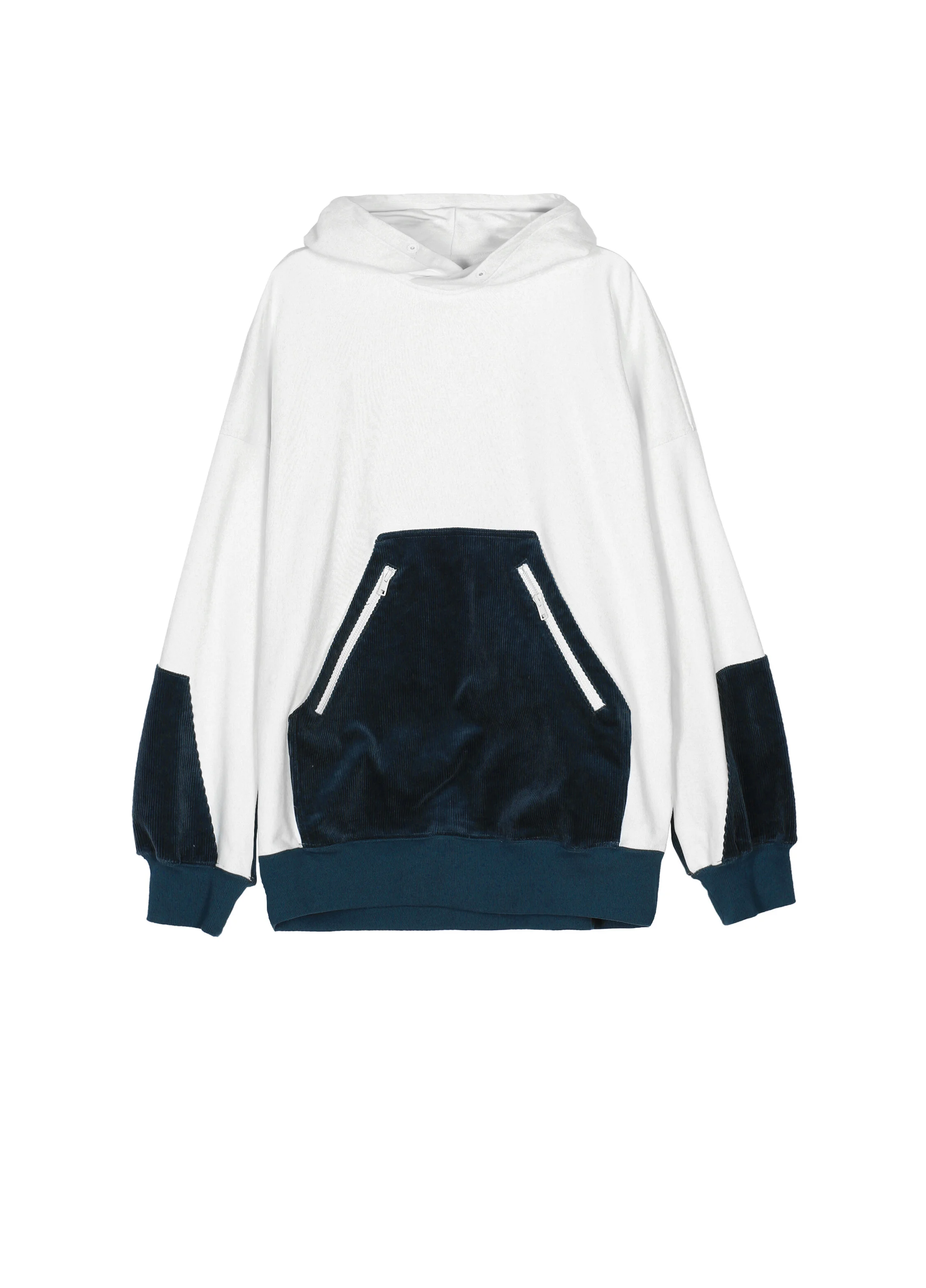 Oversized Hoodie with corduroy design