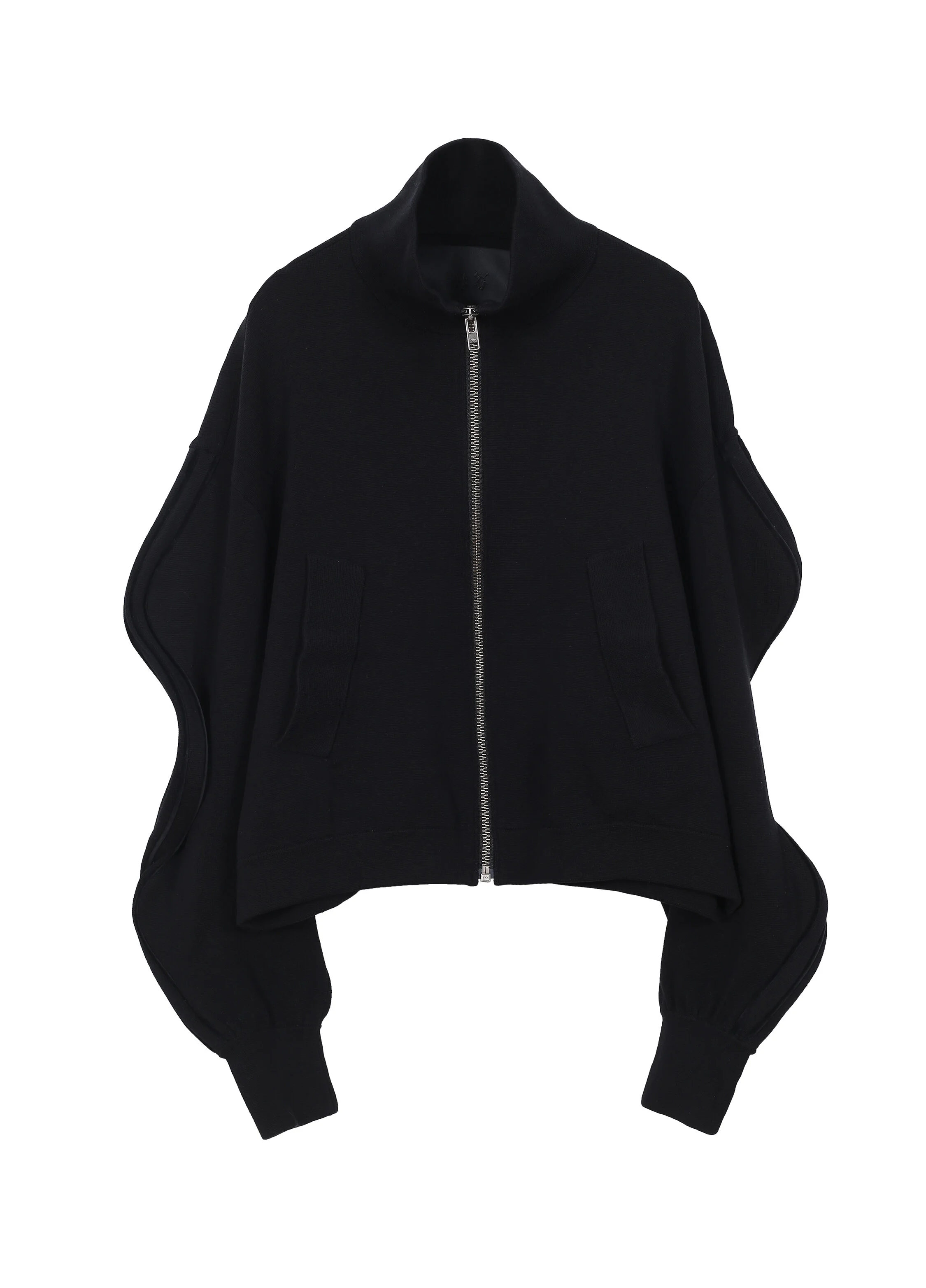 Wave Sleeve Knit Jacket