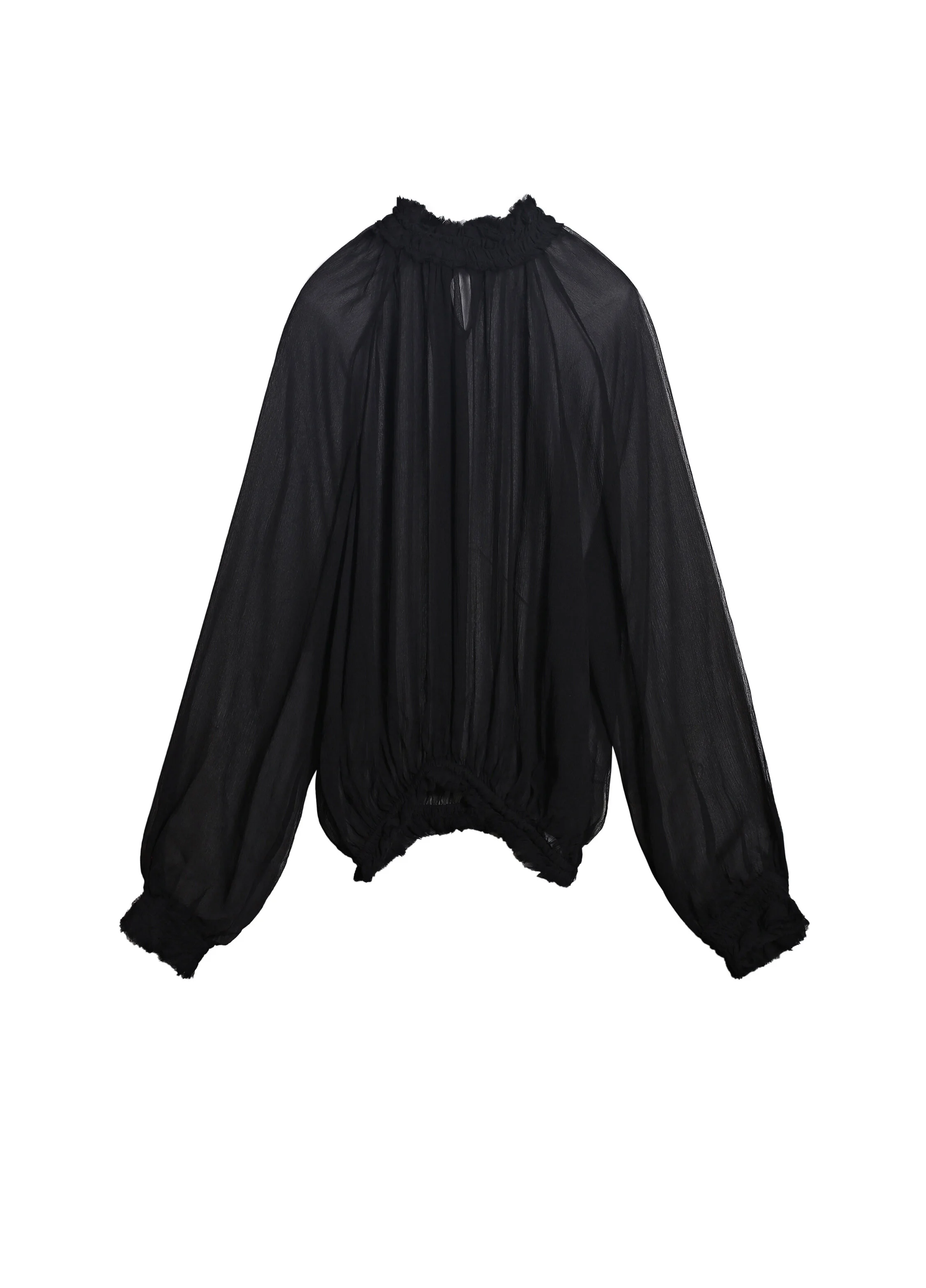 Chiffon Blouse (Black/Khaki/Purple) — AGoodFun (fka JNBY USA)