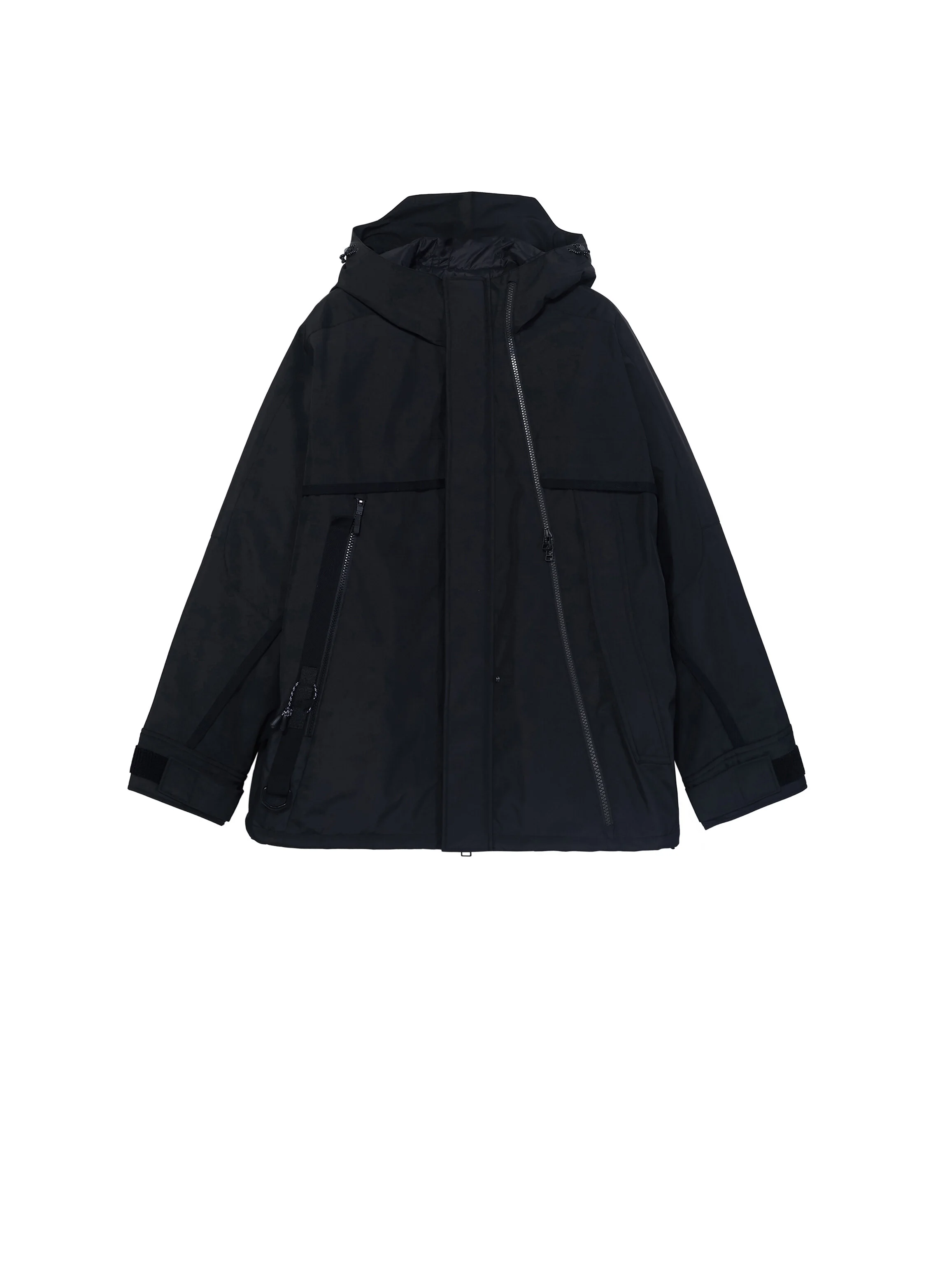 Croquis Hooded Performance Jacket (Black/Green)