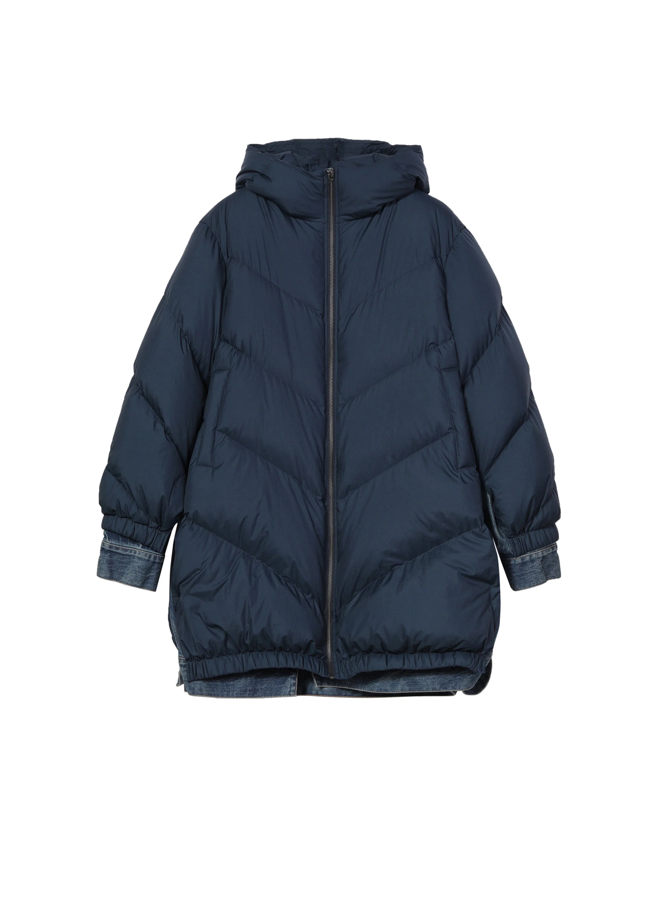 JNBY Deconstructed Down Coat (White 