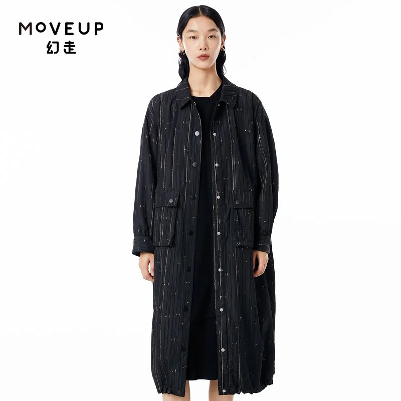 Long Jacket with Dark Stripes