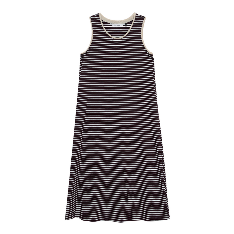 old navy black and white striped dress Black and White Knit Dress – L & Em Online Boutique main image 1