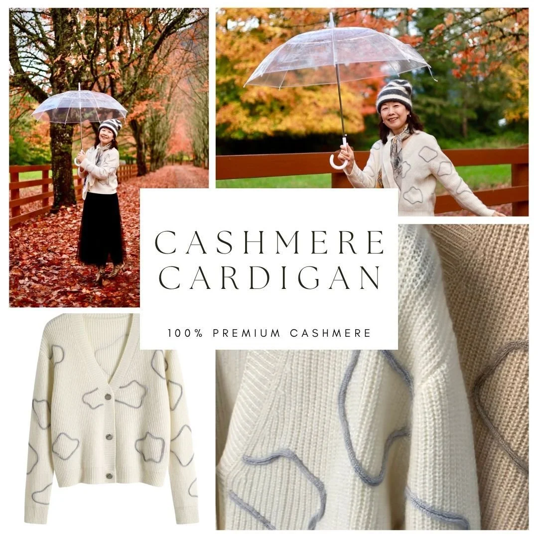 ✨ Envelope yourself in pure luxury with our White Luxe Cashmere Cardigan. One size fits all, crafted from 100% premium cashmere for unmatched warmth &amp; comfort. The ultimate versatile wardrobe staple. 🤍 

🛒 Shop now: 
https://www.agoodfun.com/ne