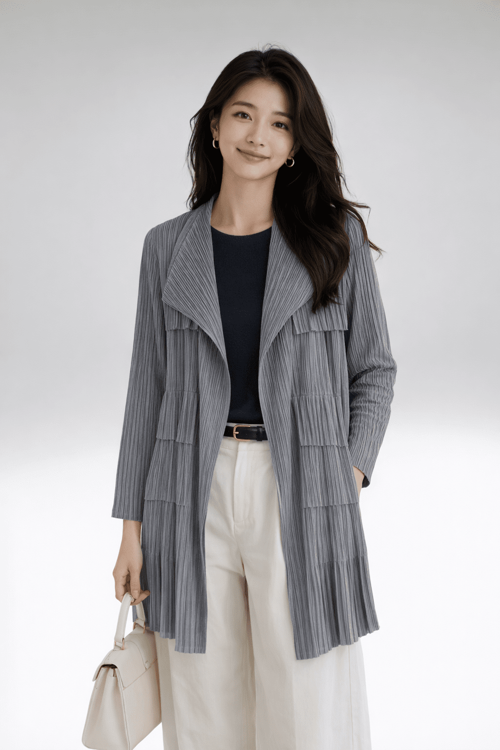Pleated Draped Jacket — AGoodFun