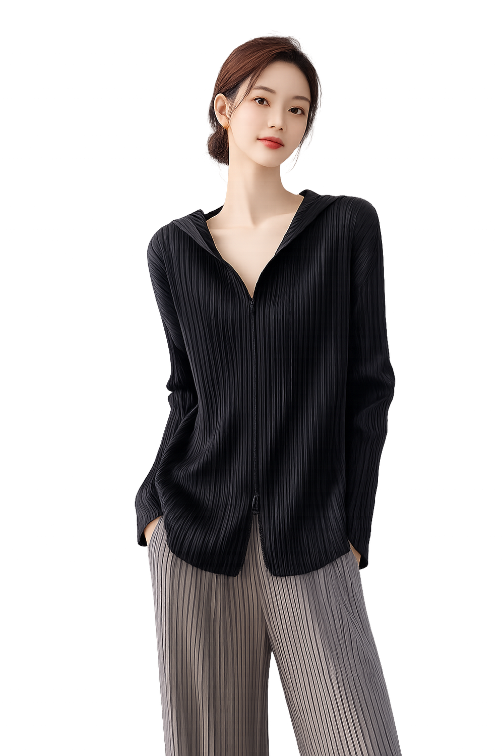カーディガン 2019SS FACETASM   FACE ZIPPER CARDIGAN Pleated Zip Front Cardigan — AGoodFun