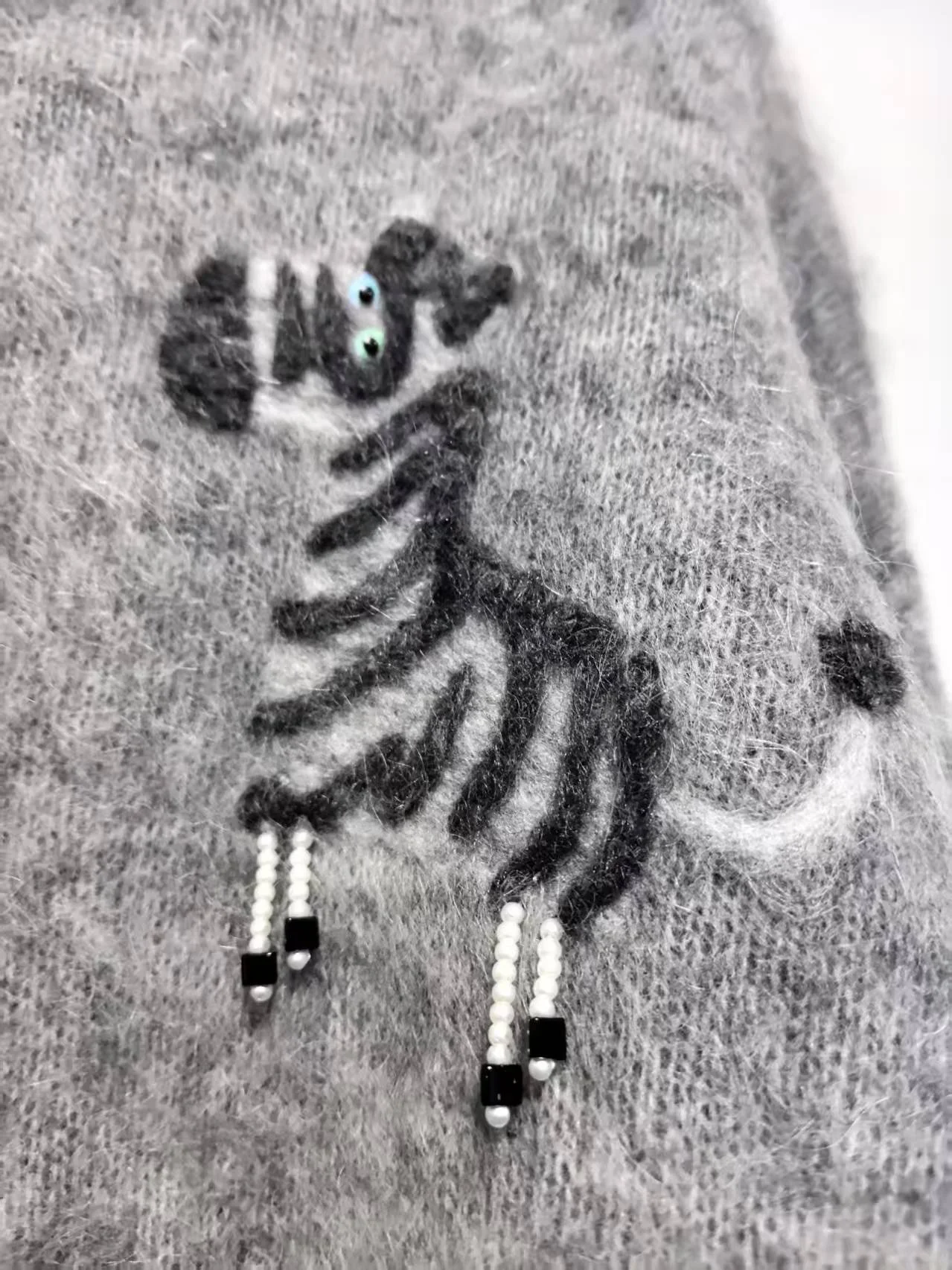 Whimsical Zebra Crewneck Sweater — AGoodFun