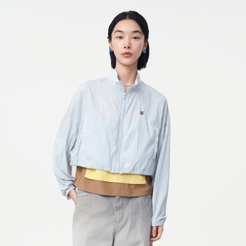 ジャケット・アウター eaphi big collar botanical half jacket eaphi big collar botanical half jacket レディース