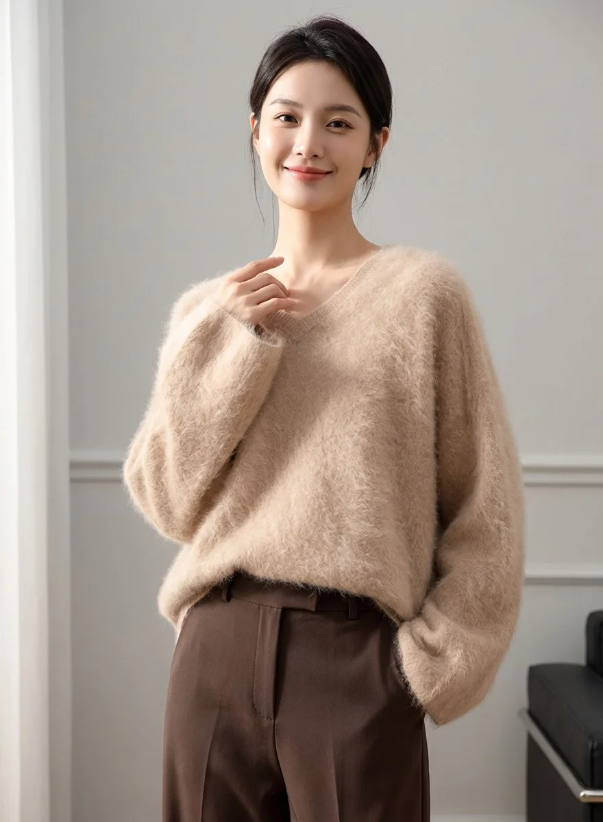 Cloud-Soft Cashmere V-Neck Sweater