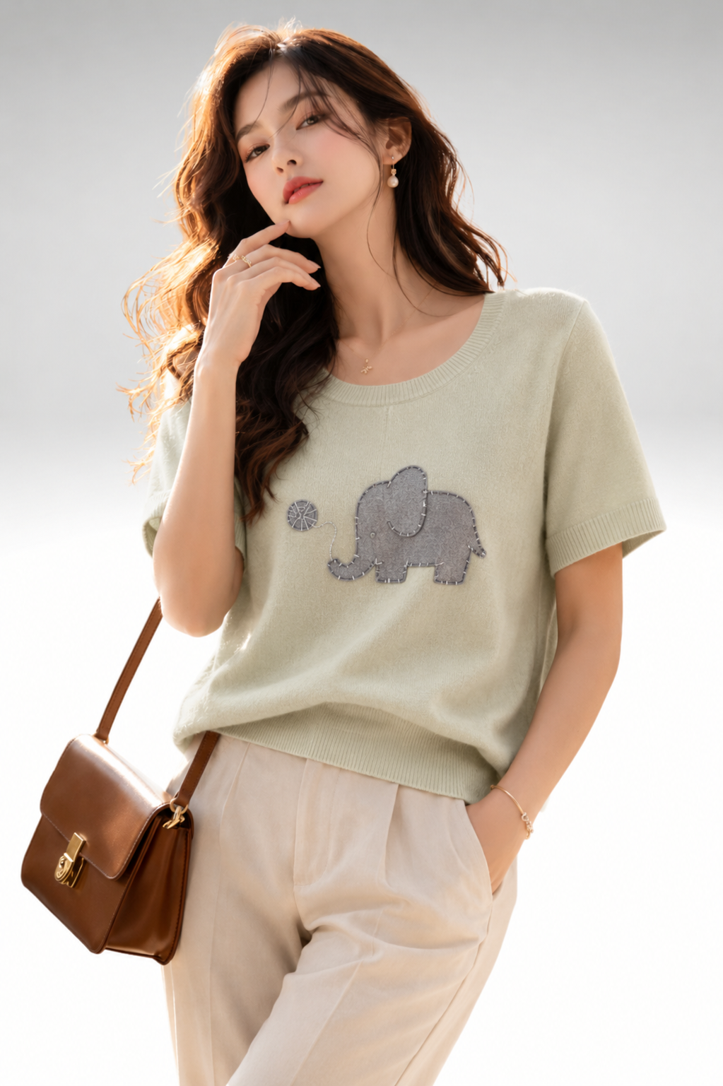 Elephant Graphic Knit Tee