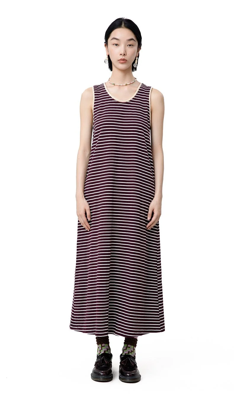 Yangyang Series Striped Knit Dress  AGoodFun