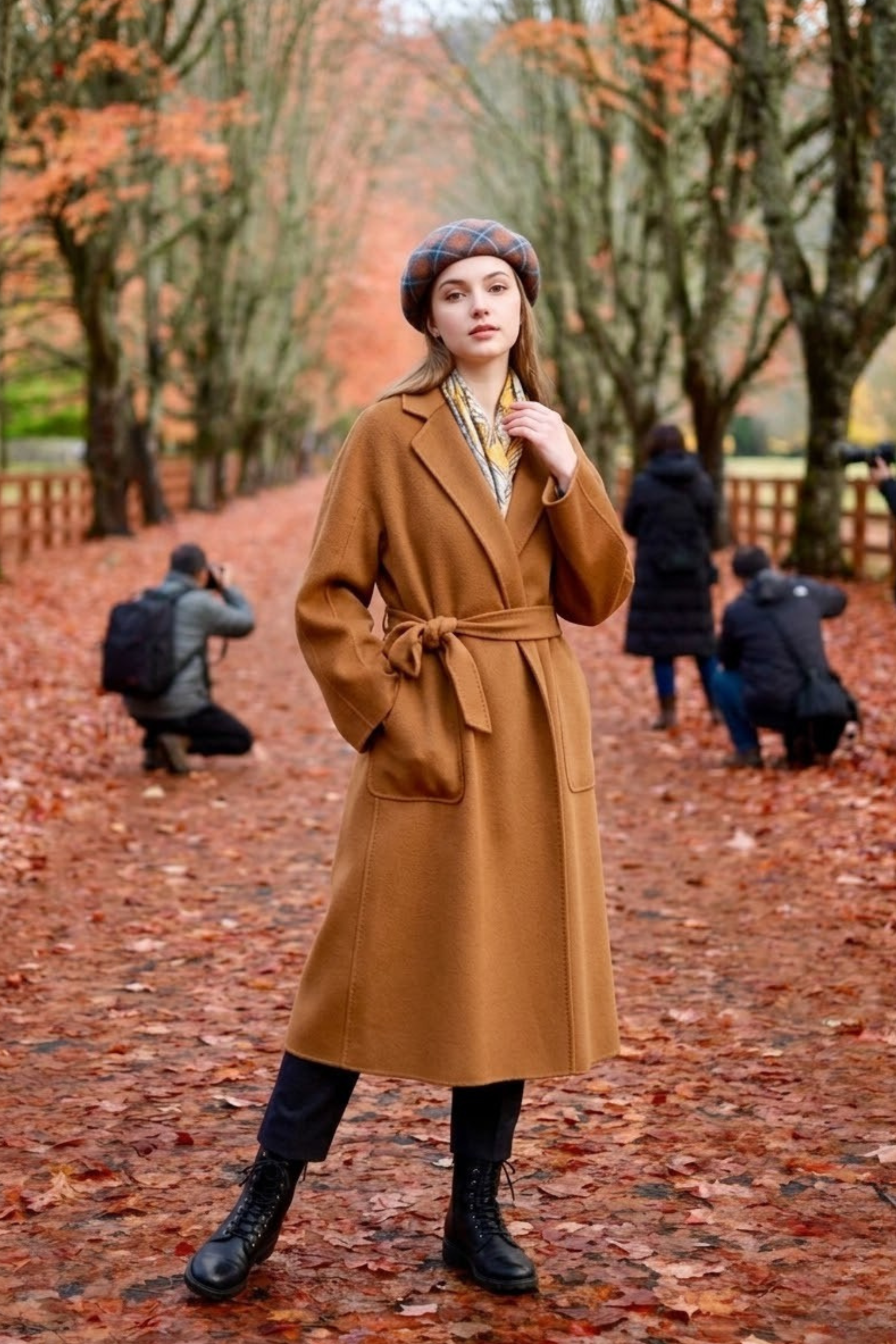 The Ripple-Texture Cashmere Coat