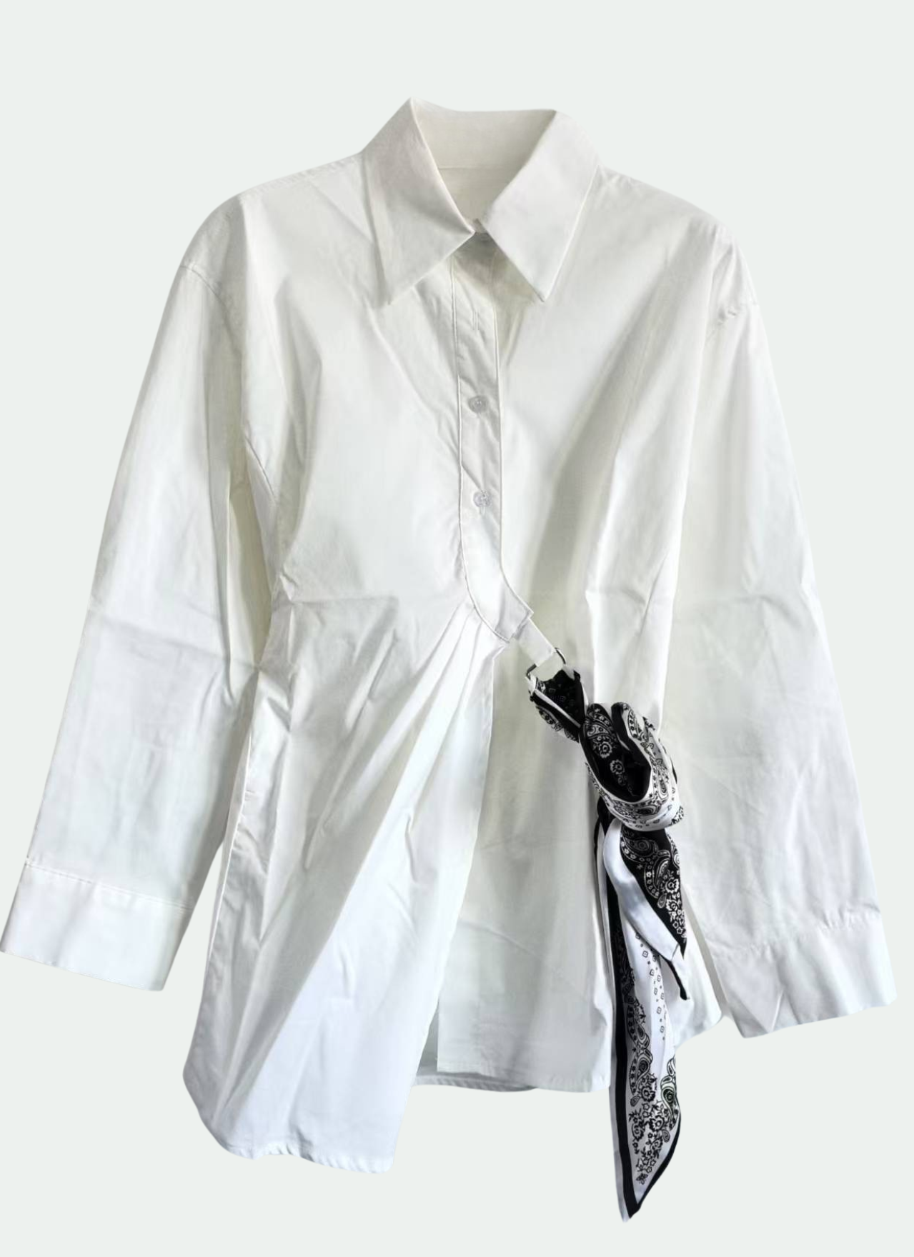 Side Waist Ribbon Shirt — AGoodFun (fka JNBY USA)