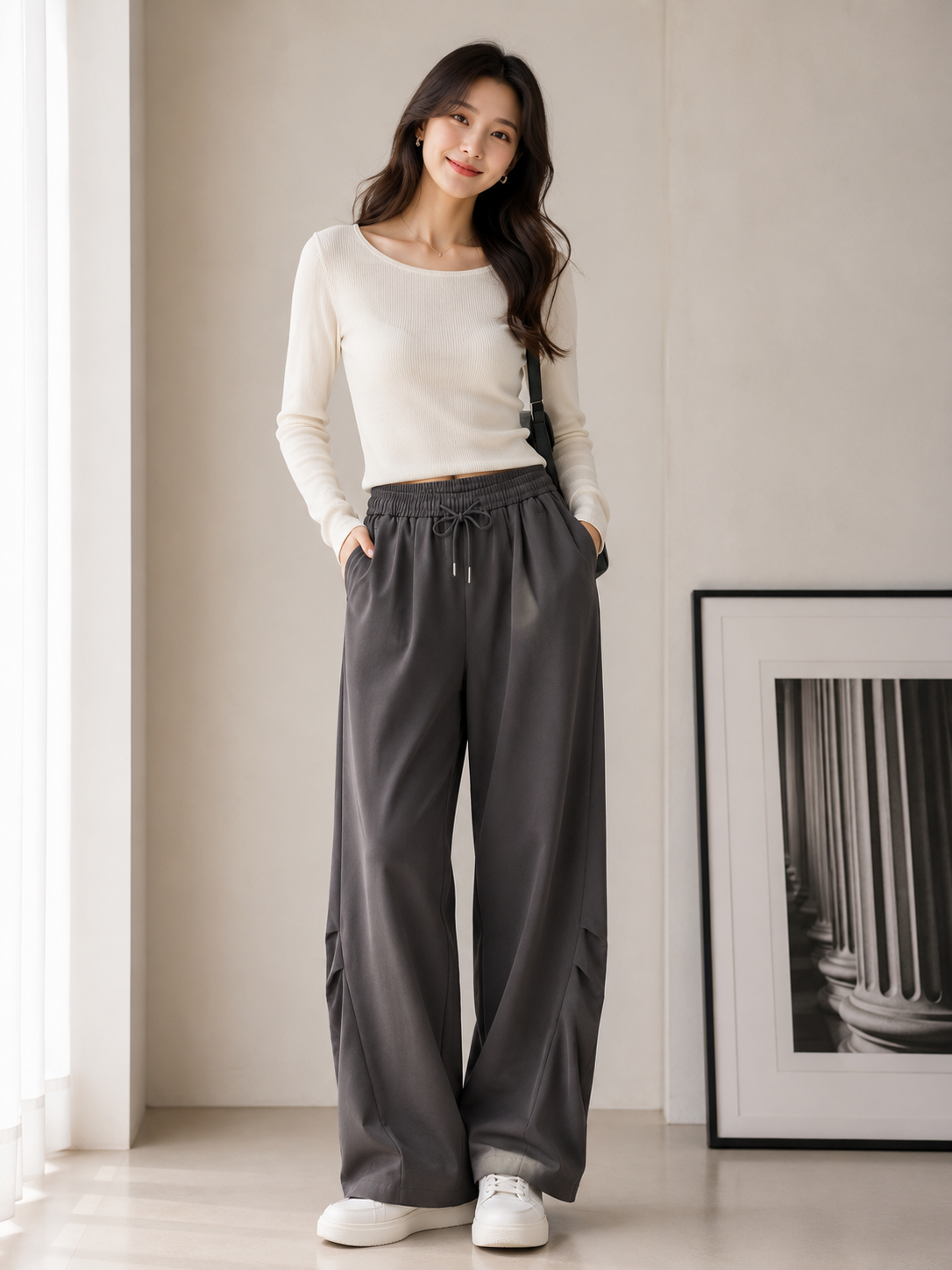 Relaxed Paratrooper Wide-Leg Pants