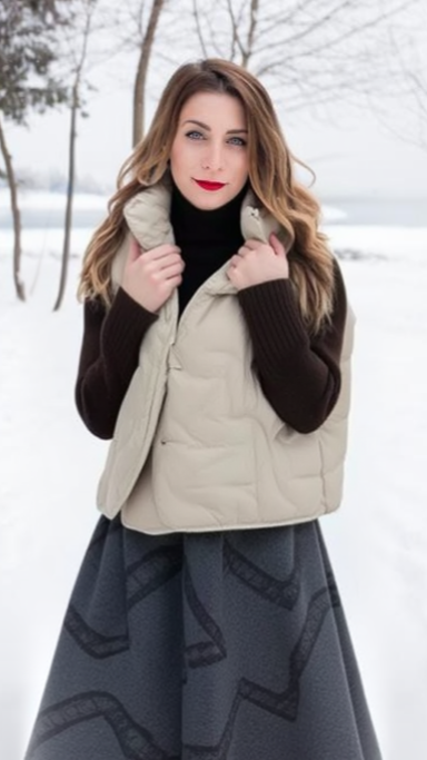 Lightweight Quilted Goose Down Vest