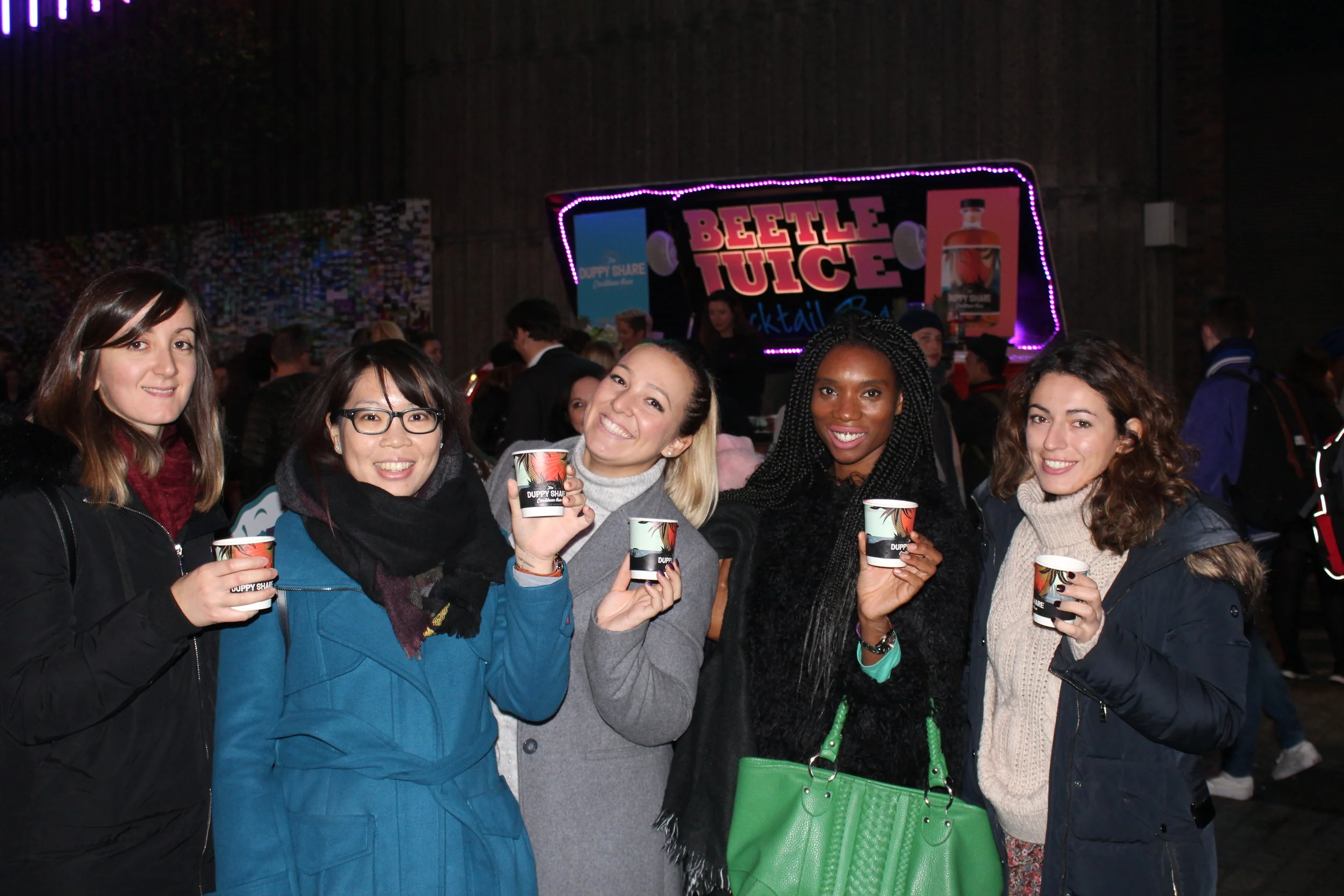 The Duppy Share cups going strong at their London event.