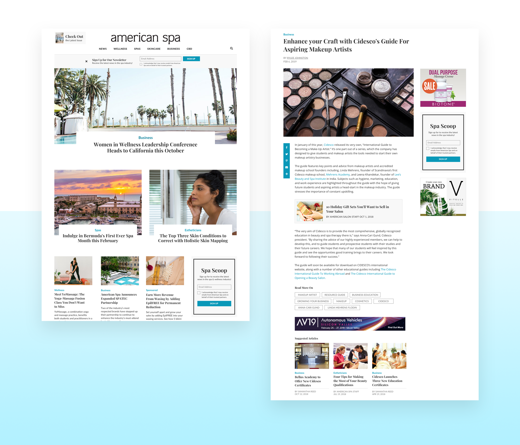 It was important to have a visually dynamic and easy to use mobile experience as well.