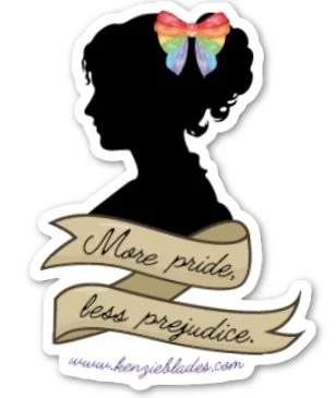 "More Pride, Less Prejudice" Sticker
