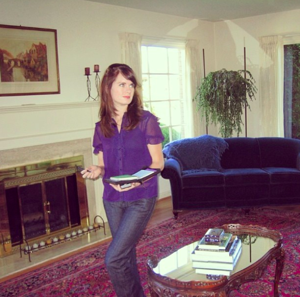 Diligently house hunting in 2007, as a brunette. Oh, how I immediately fell in love with this home. 