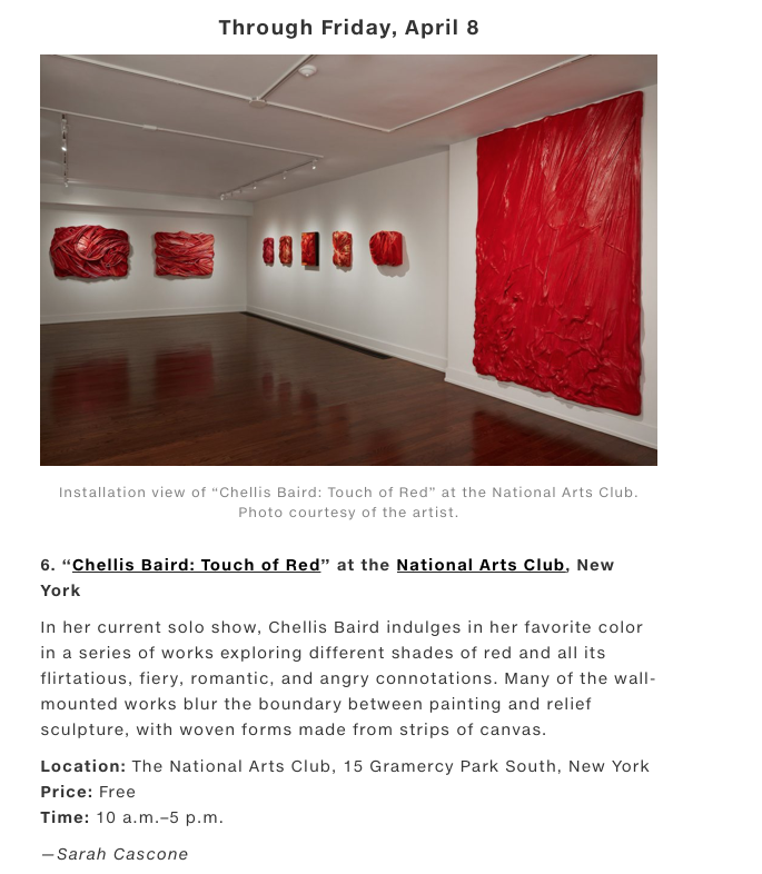 Art Net: Chellis Baird The Touch of Red