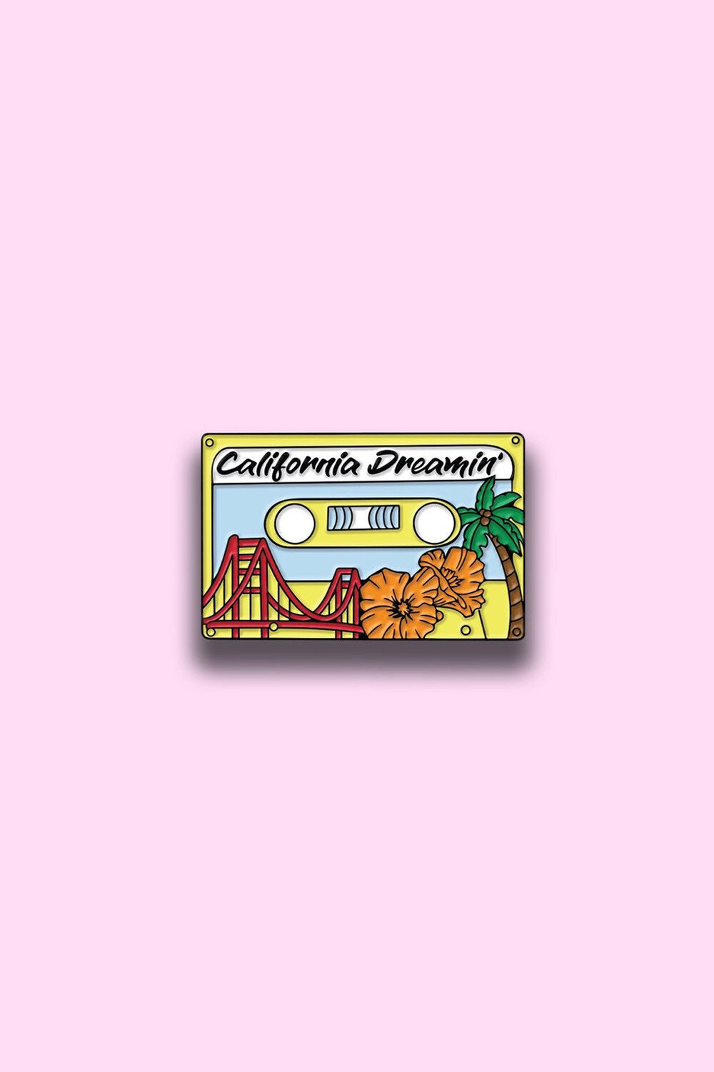 California Dreamin' Cassette Enamel Pin — Arteria