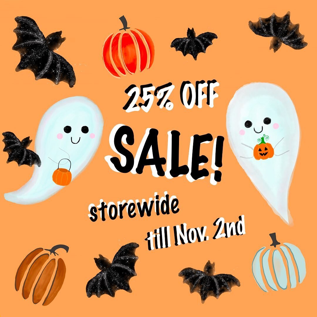 Don&rsquo;t miss out! 👻🧡 25% OFF all retail + free mini crafts, cookies, and Kaiser cuddles this Saturday!

Shop IN PERSON: 
Friday 10/28
Saturday 10/29 
1 pm - 6 pm

Shop ONLINE anytime with code SALE!
