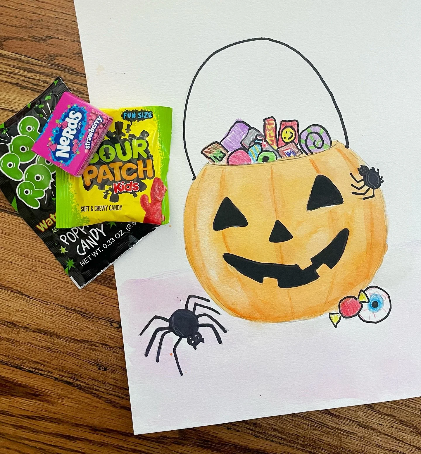 Just one week till Halloween! 🎃 

Watercolor + coloring pencil fun from our kids&rsquo; afternoon lessons!
