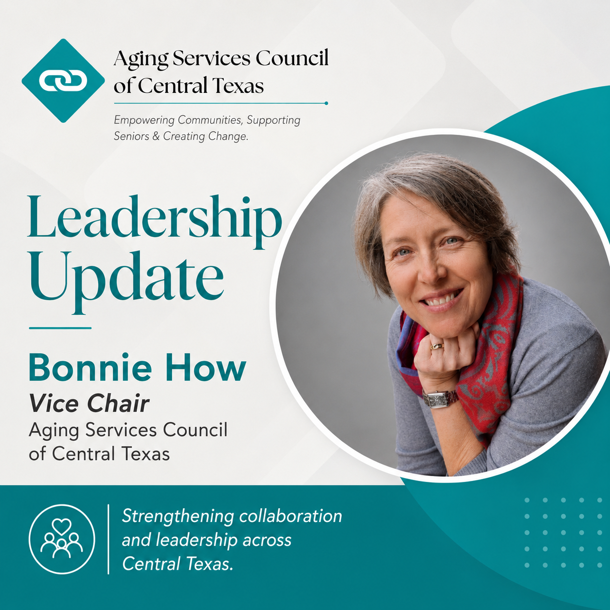 New Leadership Update: Bonnie How Elected Chair of the Aging Services Council