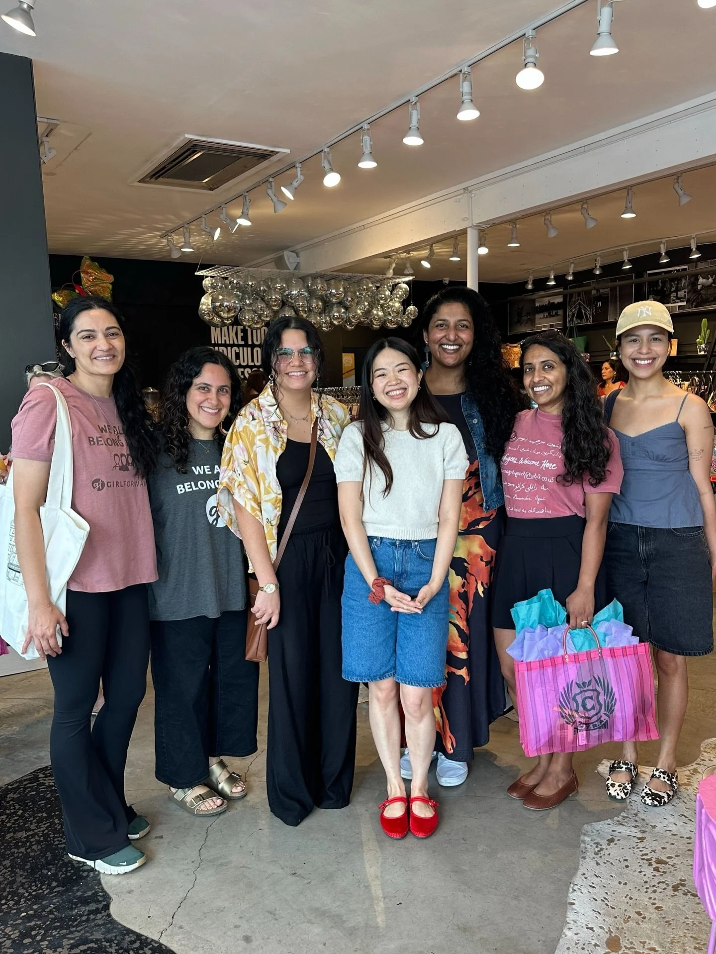 Support girls&rsquo; education? Add to cart 🛒 Thank you to the lovely folks at @consuelastyle for hosting a fundraiser with GirlForward! Our board members, mentors, and staff had the most wonderful time perusing gorgeous accessories with sweet treat