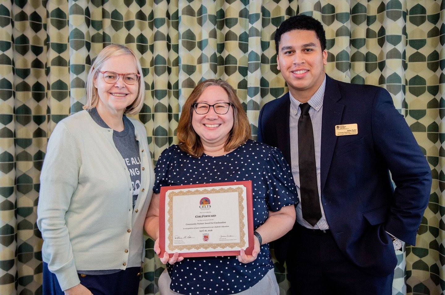 Co-creating spaces for learning is no easy feat, and we&rsquo;re thrilled to celebrate our latest accomplishment! This year, GirlForward received the CELTS Community Partner Award for Coeducation from Loyola University @celtsatluc. Thanks to our part