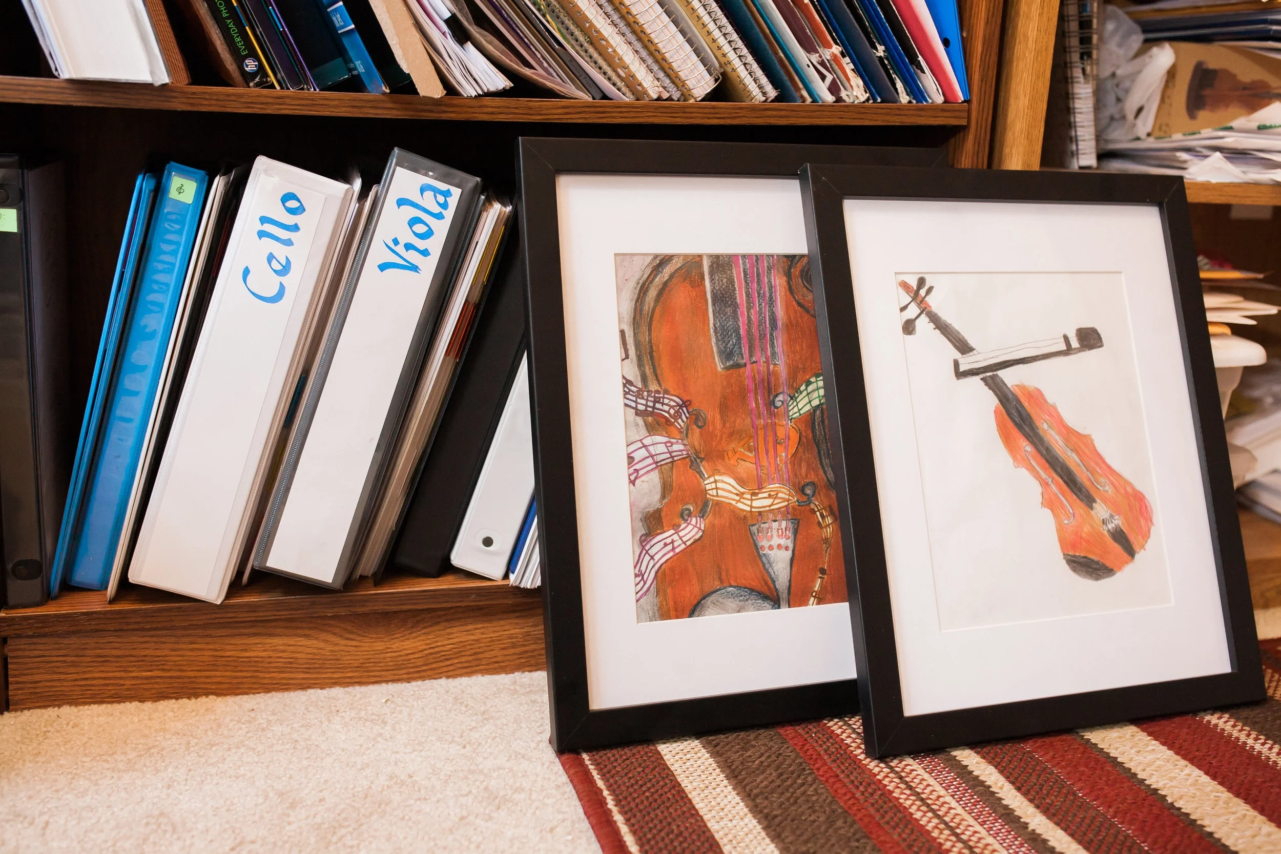 Artwork by Robyn's students - Photography By Anjelica