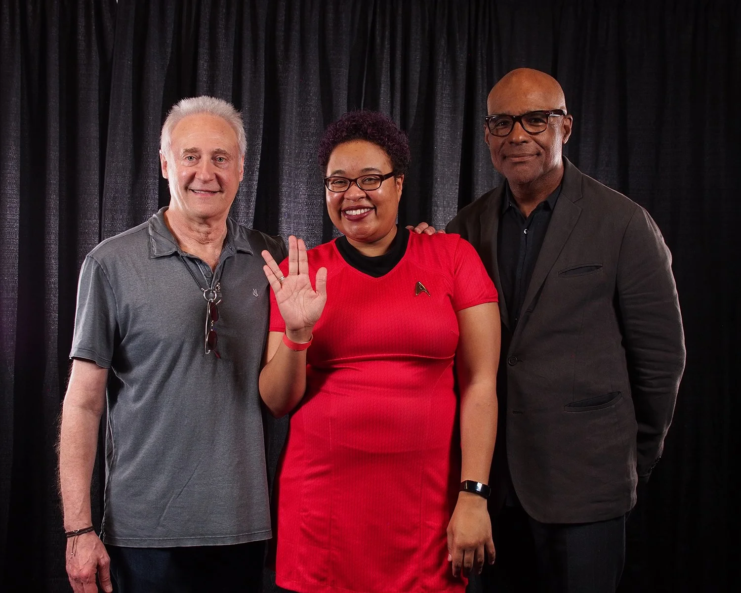 With Brent Spiner and Michael Dorn