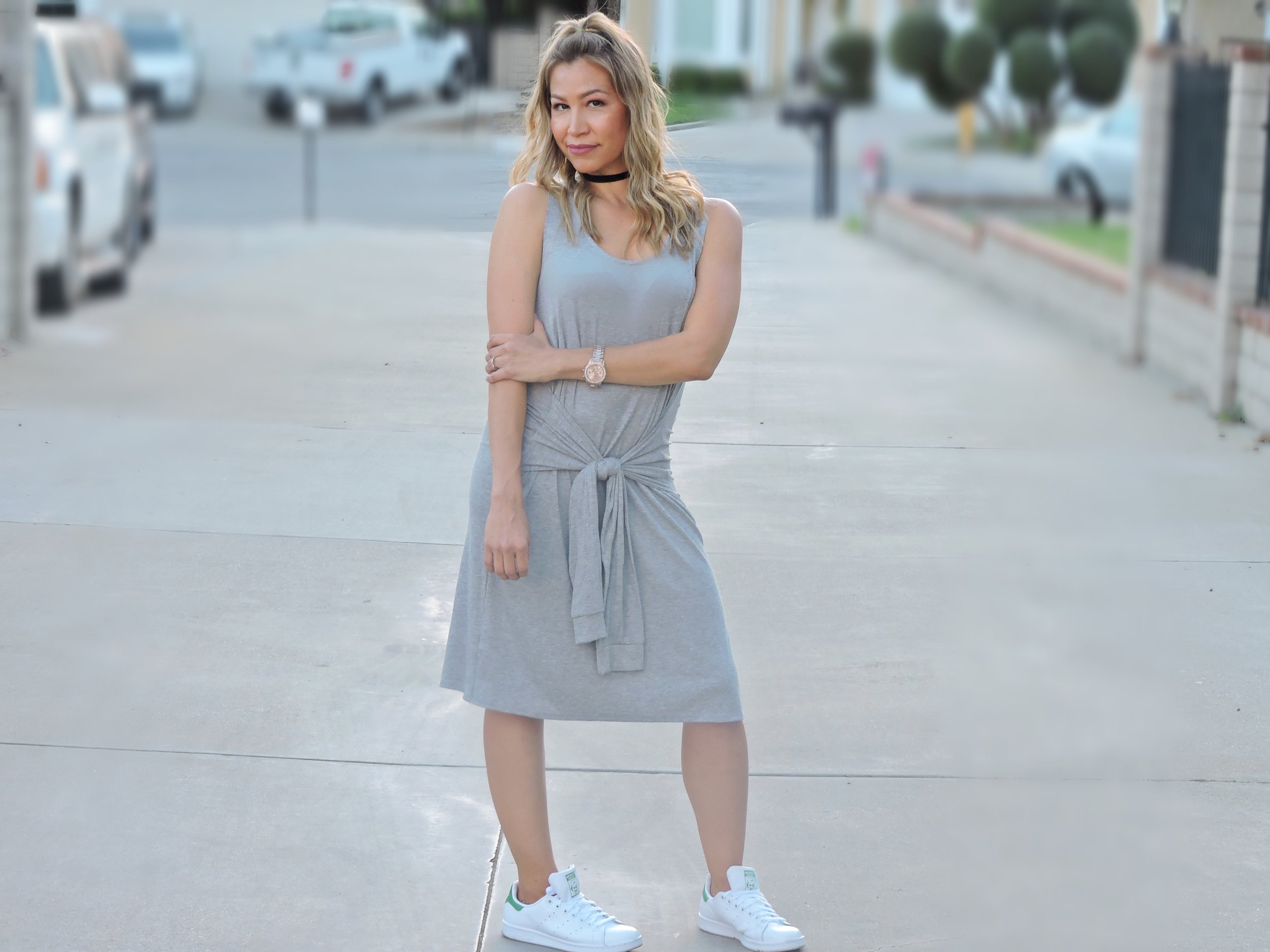 Tie Front Tank Dress 