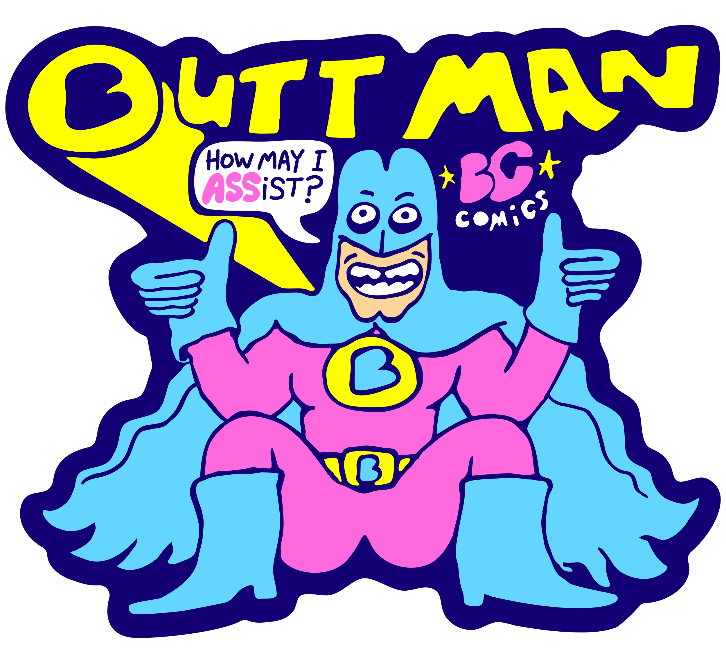 Butt Man Sticker.png