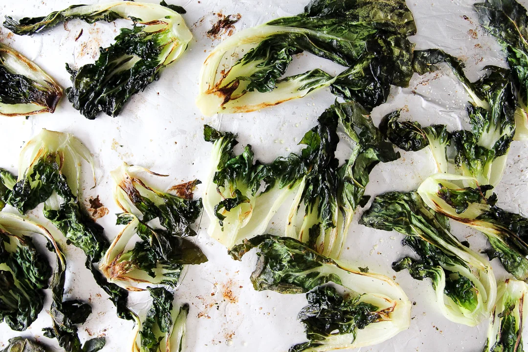 Easy Roasted Baby Bok Choy Recipe via Worthy Pause