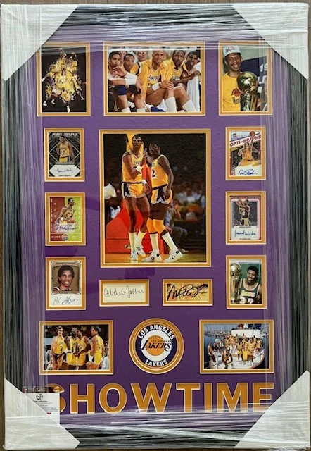 Showtime legends - Magic, Kareem, Worthy, Rambis, Cooper, Byron Scott, Greene Signatures 