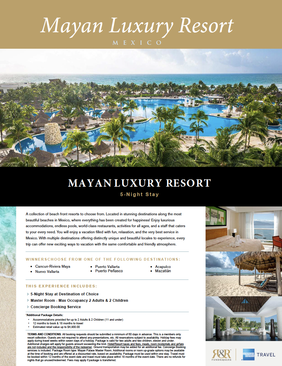Mayan Resort Stay Auction in Mexico