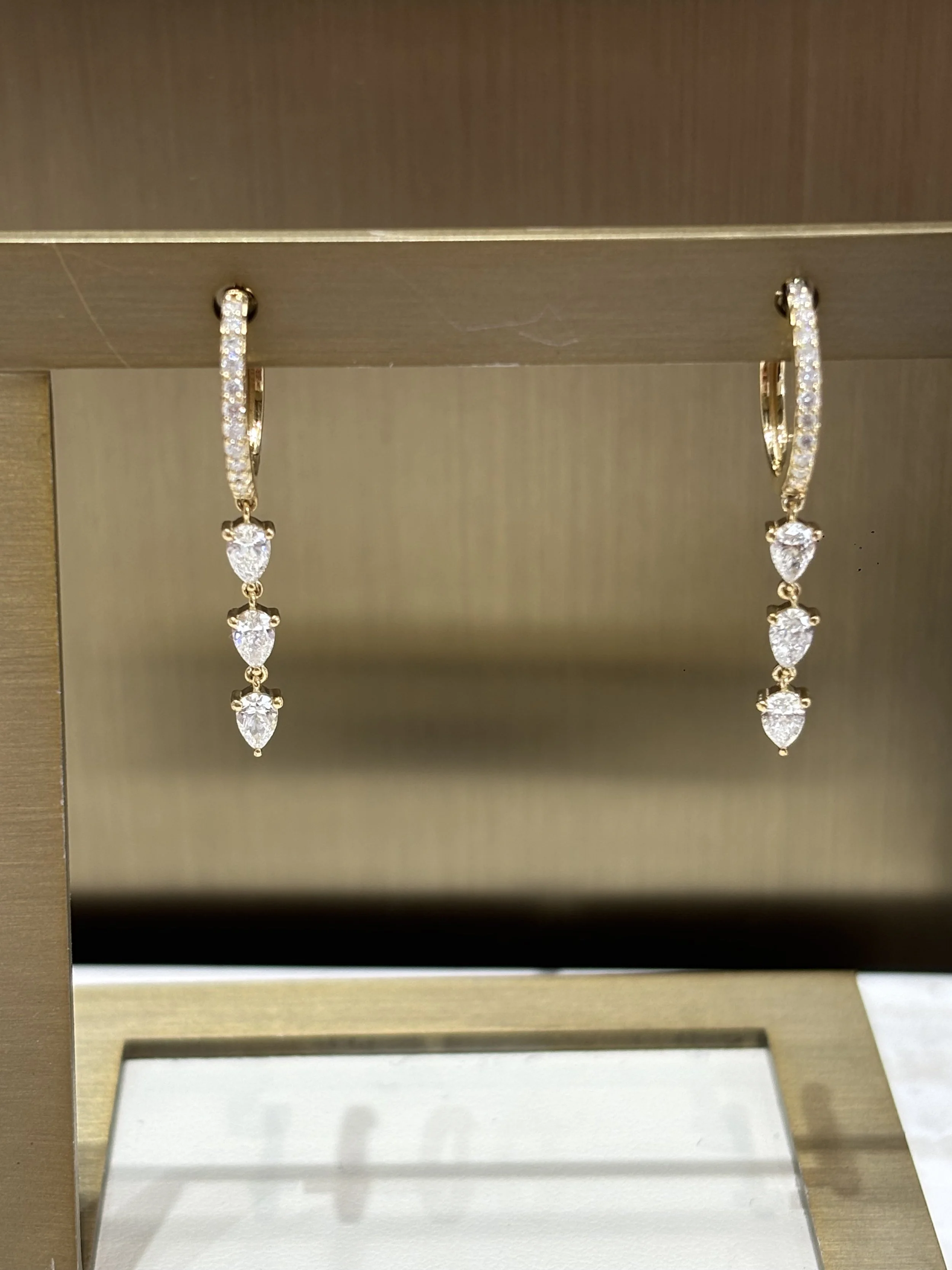 diamond drop earrings