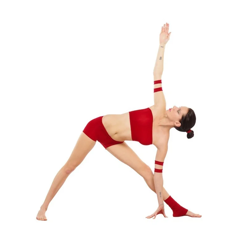 Utthita Trikonasa. This is the FULL extended pose