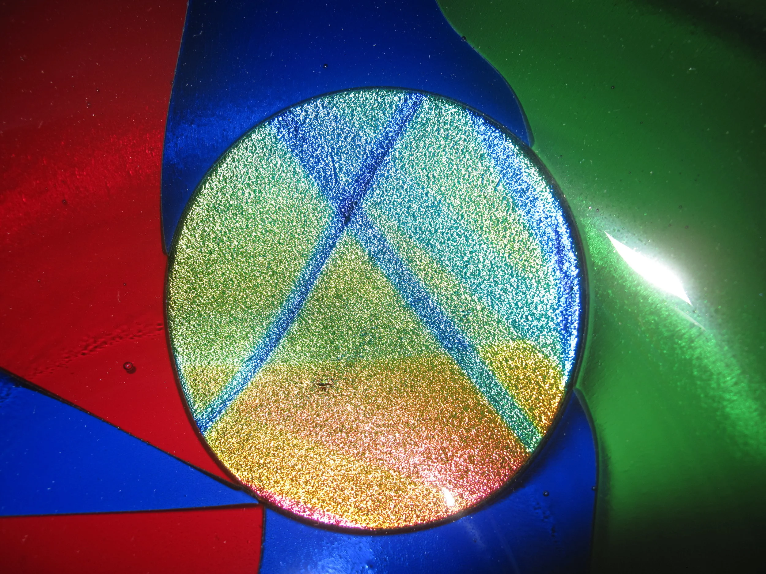 Dichroic Glass Circle