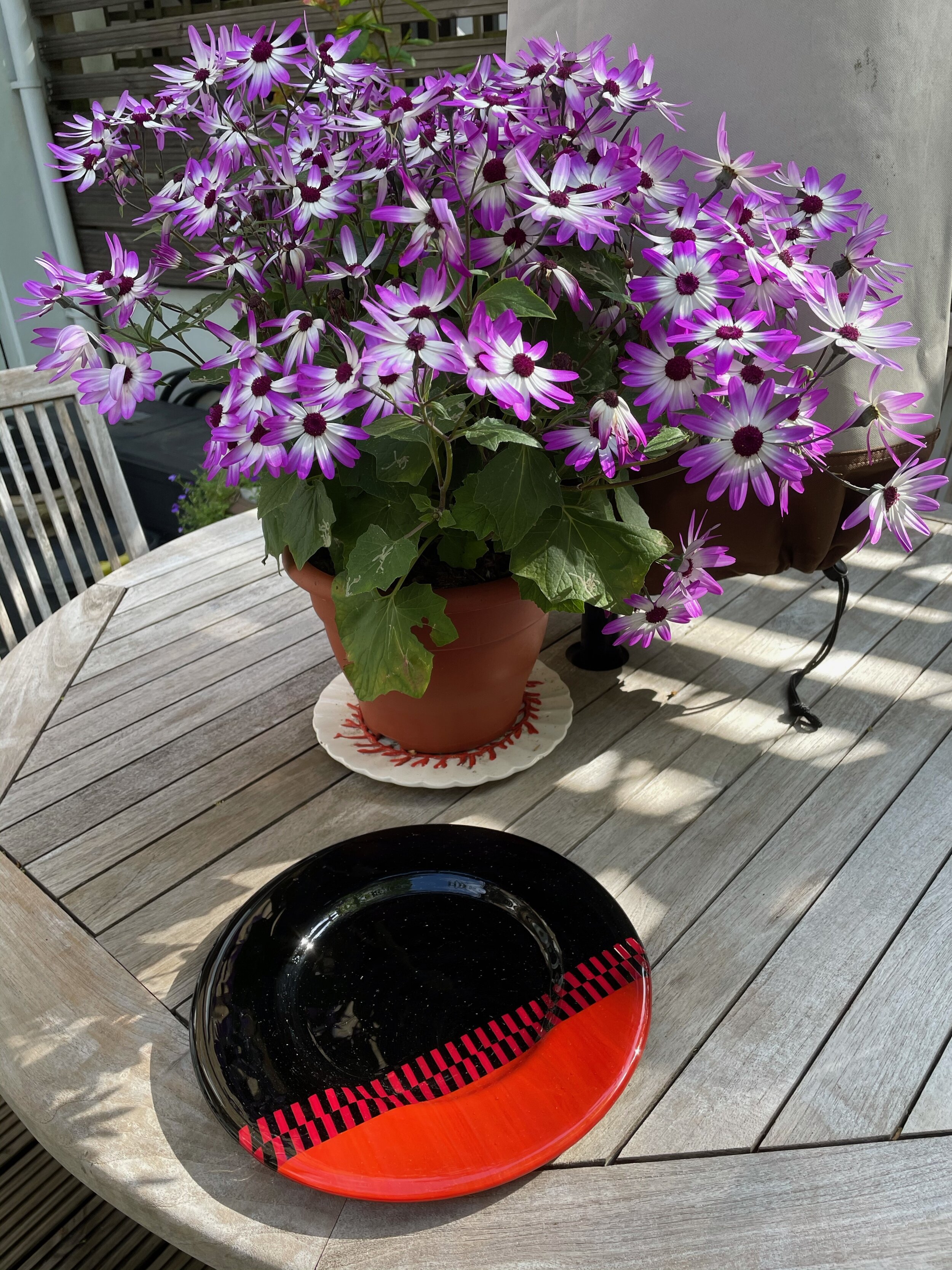 Stained glass platter