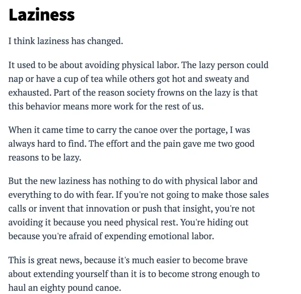 Seth Godin - from his amazing micro-blog