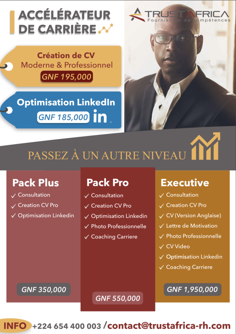 Créer un Profil Pro maintenant avec Trust Africa (CV, Linkedin, Photo, Vidéo)