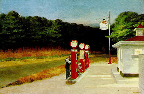 Fig 6. Edward Hopper, Gas, 1940. Oil on canvas.