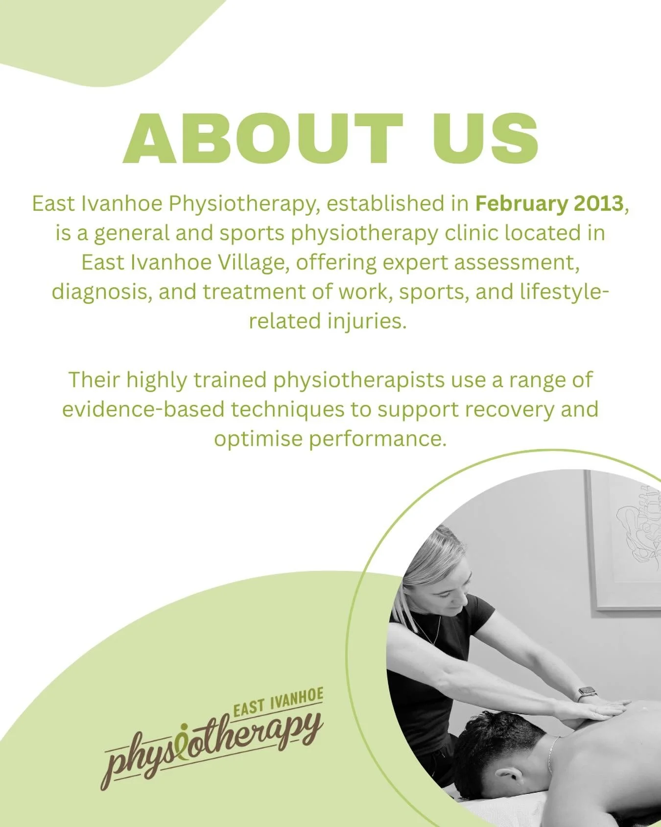 At East Ivanhoe Physiotherapy, we guide you every step of the way, with care tailored to your body and your goals 🤸🏼&zwj;♂️