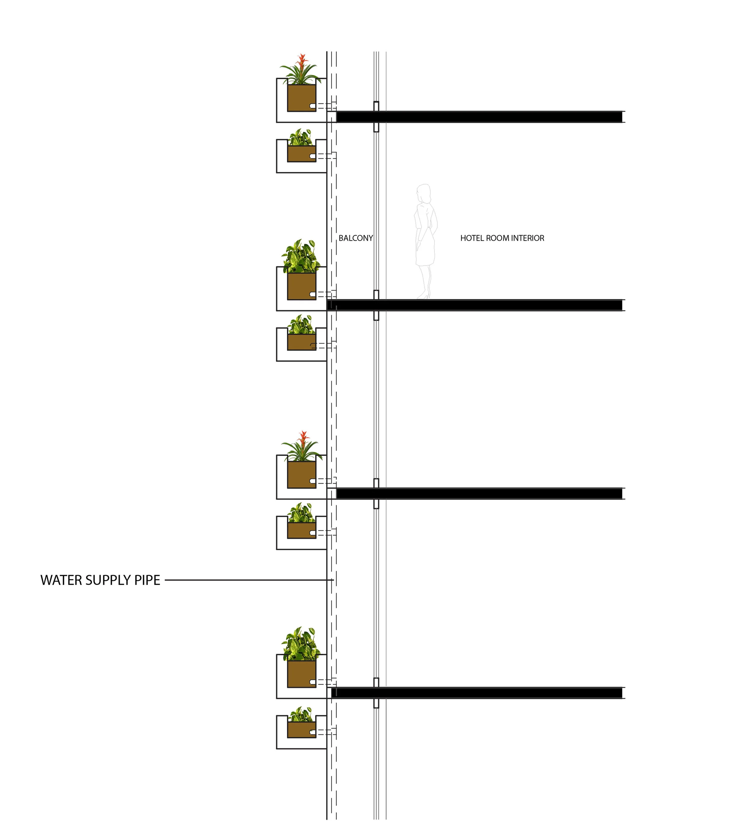 Hotel wallsection