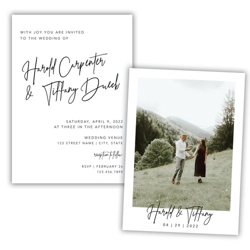 Custom Designed Wedding Invitations and RSVP Cards. — The Simple Design Co.