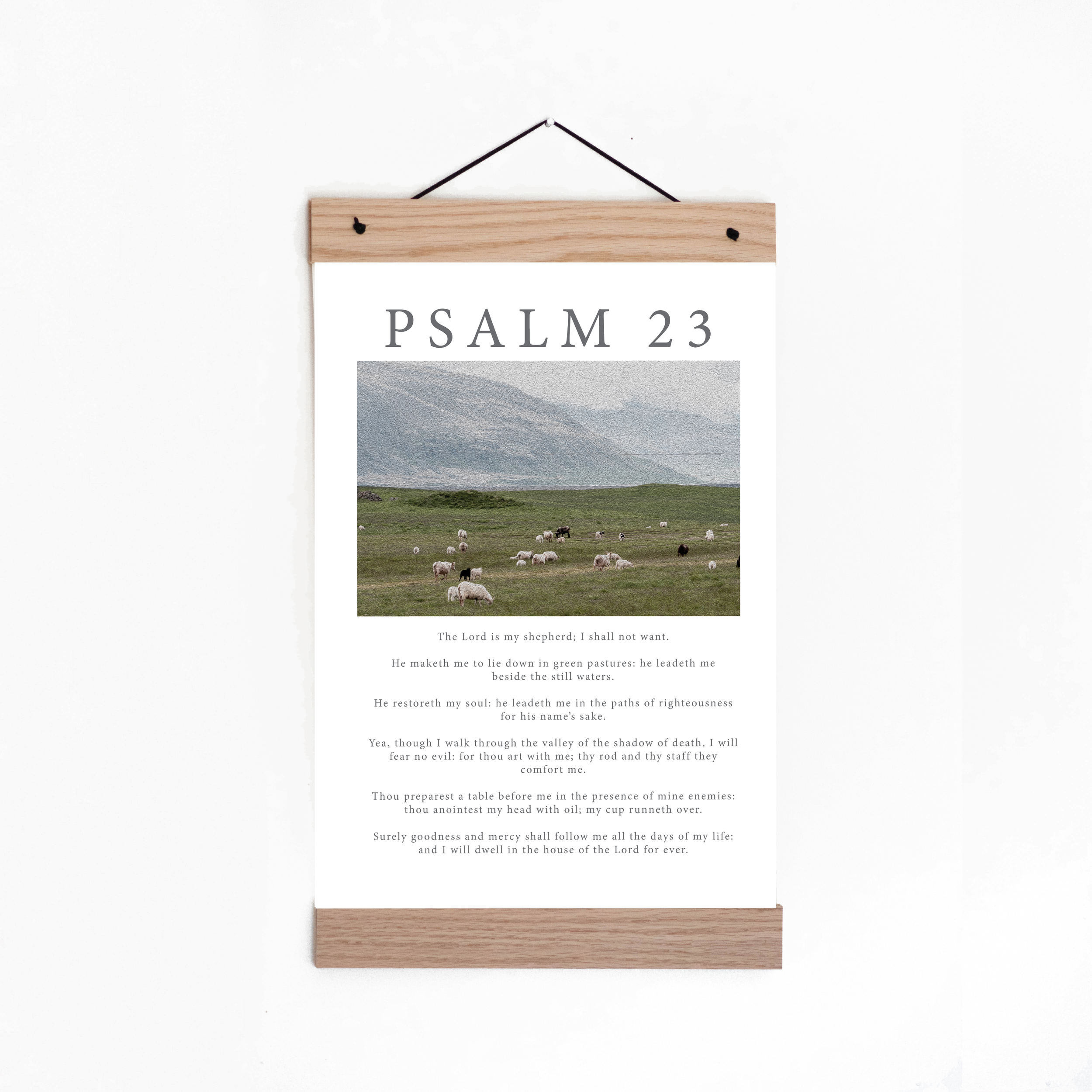 Psalm 23 Print + Hanger