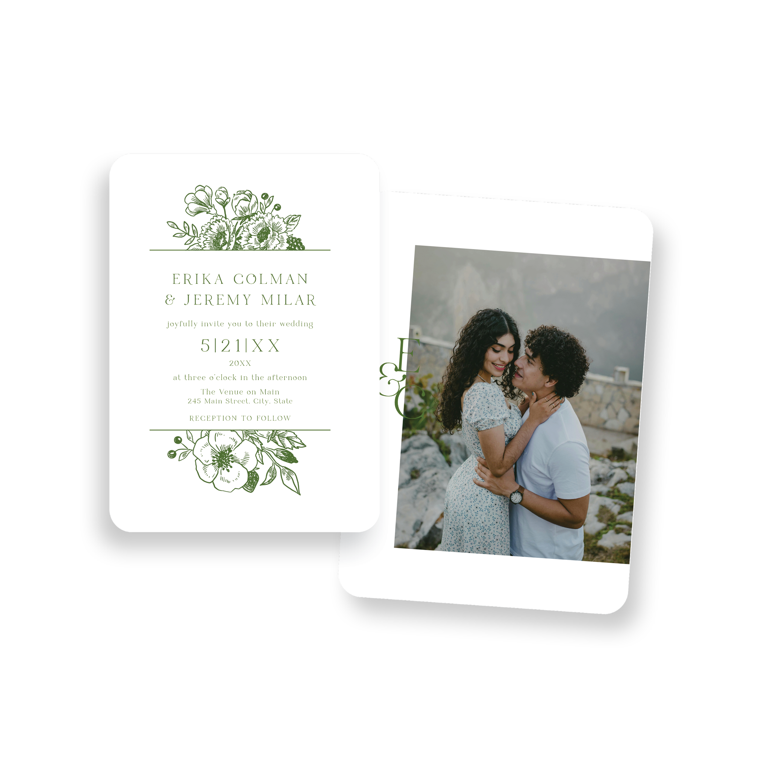 Spring Pink Invitation + Rsvp