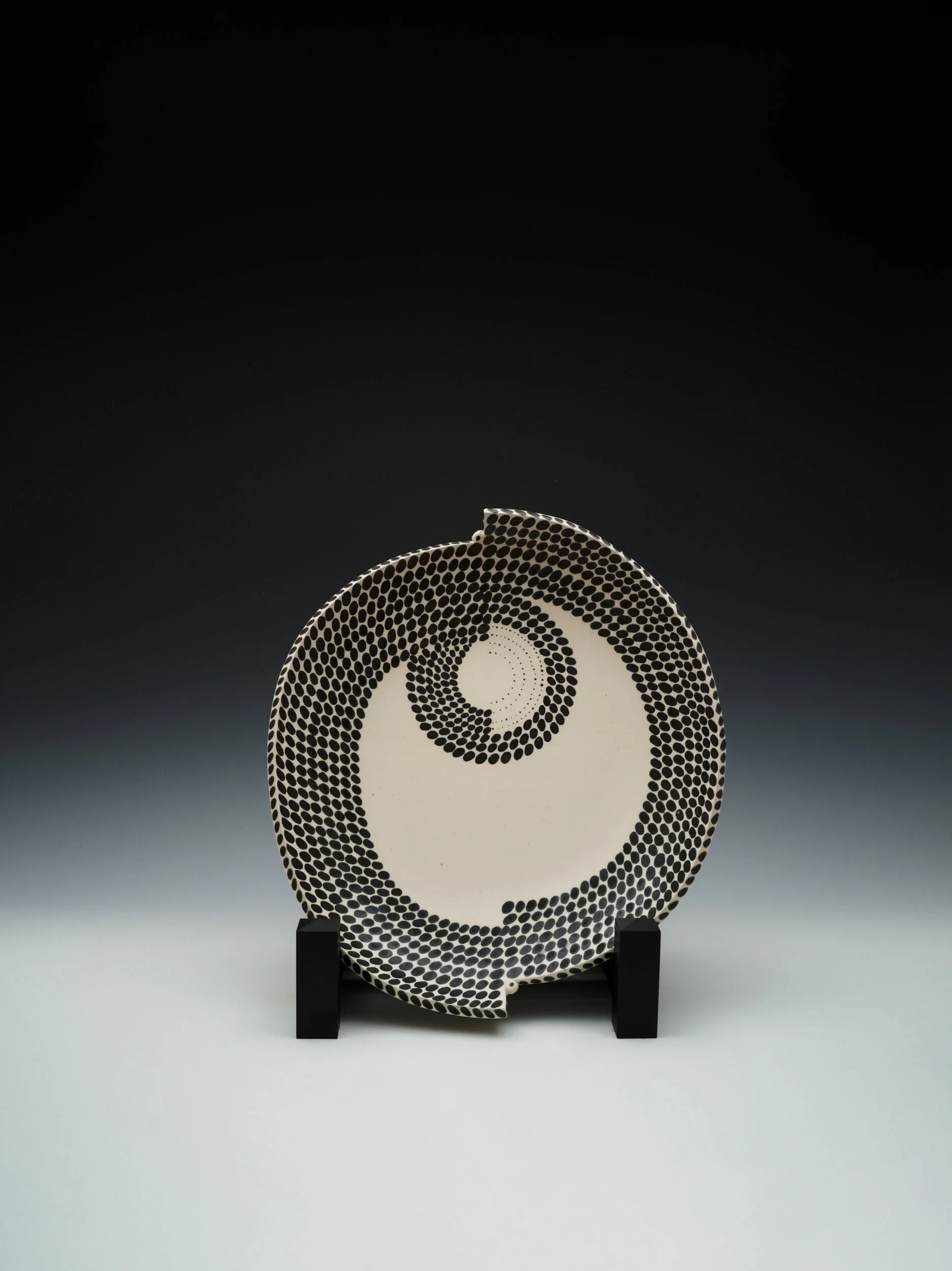 Mimbre, Pattern Painting Inspired. Sushi Plate. 2019, 4”H x 16”W x 16” D.